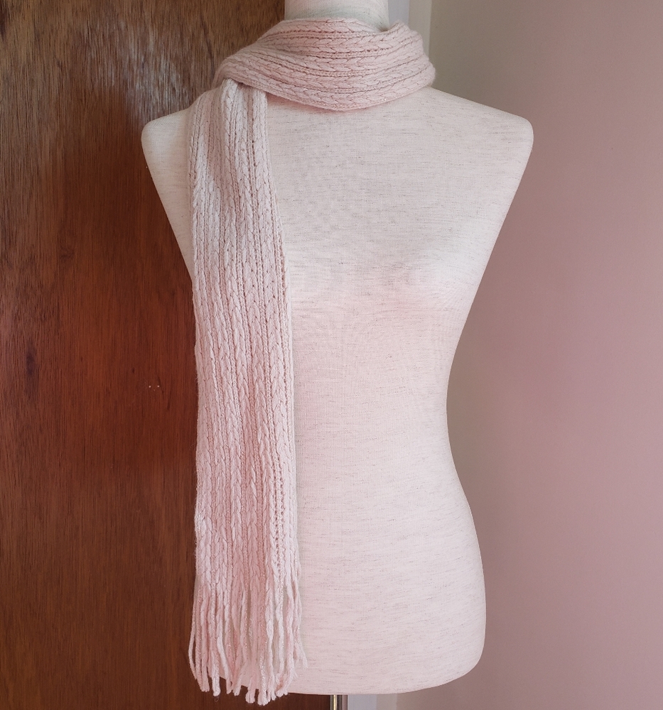 New York & Company shimmery pink scarf